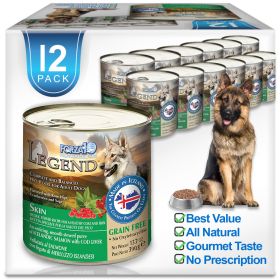 Legend Dog Skin & Coat Support Wet Dog Food – Salmon Recipe 13.7 oz (Case of 12, Omega-Rich Formula for Dogs)