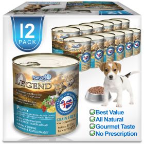 Legend Dog Puppy Wet Food – Salmon & Lamb Recipe 13.7 oz (Case of 12, Complete & Balanced Puppy Formula)
