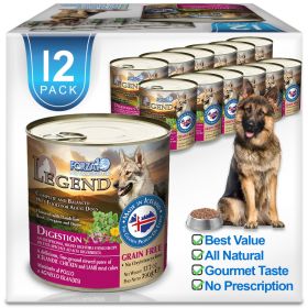 Legend Dog Digestion Wet Dog Food – Chicken & Lamb Recipe 13.7 oz (Case of 12, Limited Ingredient, Sensitive Stomach Formula)