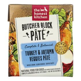 The Honest Kitchen Turkey & Vegetable Pâté Dog Food – 10.5 oz Cups (Case of 6, Turkey Bone Broth Recipe)