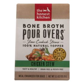 The Honest Kitchen Chicken Bone Broth & Vegetable Dog Stew – 5.5 oz Cups (Case of 12, Human-Grade Style Wet Food)