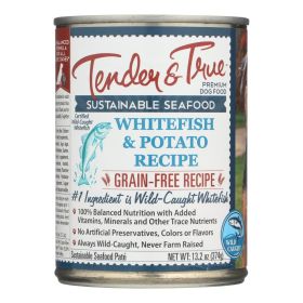 Tender & True Ocean Whitefish & Potato Dog Food – 13.2 oz Cans (Case of 12, MSC Certified Sustainable Seafood, AAFCO Complete Diet)