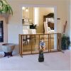 Richell Medium Deluxe Freestanding Dog Gate with Door – 61.8–90.2" Wide