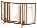 Richell Premium Plus Freestanding Dog Gate with Door – 34–63" Wide