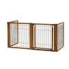 Richell Convertible Elite 4-Panel Dog Gate & Pet Pen – Autumn Matte