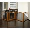 Richell Convertible Elite 4-Panel Dog Gate & Pet Pen – Autumn Matte