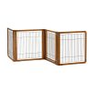 Richell Convertible Elite 4-Panel Dog Gate & Pet Pen – Autumn Matte