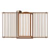 Richell Tall One-Touch Gate II Wide – Brown, 32.1–62.8"