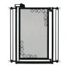 Richell Tall One-Touch Metal Mesh Dog Gate – Black, 40" High