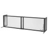 Richell Large Freestanding Metal Mesh Dog Gate – Black, 40–71" Wide