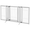 Richell Premium Plus Freestanding Dog Gate with Door – Origami White