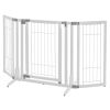 Richell Premium Plus Freestanding Dog Gate with Door – Origami White