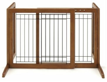 Richell Small Bay Isle Tall Freestanding Dog Gate – 28–47" Wide