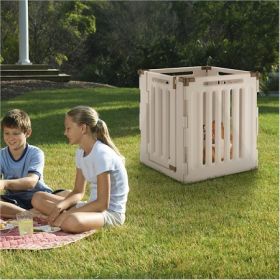 Richell 4-Panel Indoor/Outdoor Dog Playpen, Gate & Room Divider – 36"