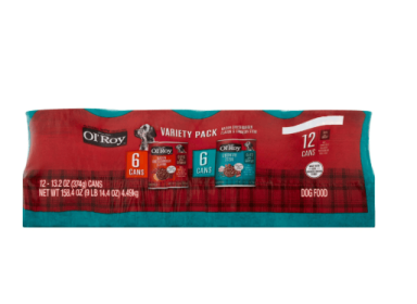 Ol' Roy® Wet Dog Food Variety Pack – Bacon Cheeseburger & Country Stew (12 Pack)