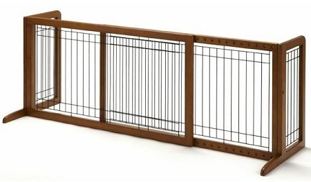 Richell Large Bay Isle Tall Freestanding Dog Gate – 39.4–70.9" Wide