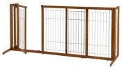 Richell Large Deluxe Freestanding Dog Gate with Door – 61.8–90.2" Wide
