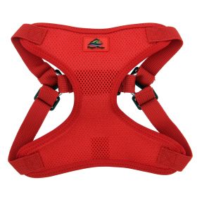 Wrap & Snap Choke-Free Dog Harness | Lightweight Adjustable No-Pull Harness (Color: Flame Red, size: X-Small)
