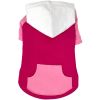 Color-Block Dog Hoodie | Stretch Cotton Dog Sweatshirt with Leash Access