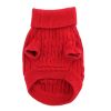 Combed Cotton Cable Knit Dog Sweater | Classic 100% Cotton Pet Sweater