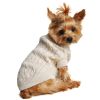 Combed Cotton Cable Knit Dog Sweater | Classic 100% Cotton Pet Sweater
