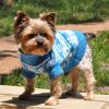 Combed Cotton Snowflake & Hearts Dog Sweater | Winter Cotton Dog Sweater