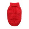 Combed Cotton Cable Knit Dog Sweater | Classic 100% Cotton Pet Sweater