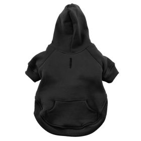 Flex-Fit Dog Hoodie | Premium Heavyweight Cotton Dog Sweatshirt (Color: Black, size: X-Large)
