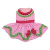 Watermelon Dog Harness Dress with Matching Leash | Summer Dog Dress