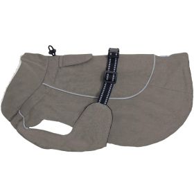 Alpine Tuf Terrain Dog Coat | Water-Resistant Canvas Winter Dog Jacket (Color: Dried Sage, size: large)