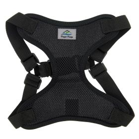 Wrap & Snap Choke-Free Dog Harness | Lightweight Adjustable No-Pull Harness (Color: Black, size: large)