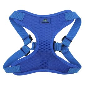 Wrap & Snap Choke-Free Dog Harness | Lightweight Adjustable No-Pull Harness (Color: Cobalt Blue, size: large)