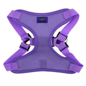 Wrap & Snap Choke-Free Dog Harness | Lightweight Adjustable No-Pull Harness (Color: Paisley Purple, size: large)