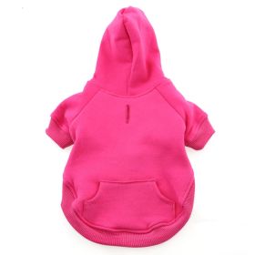 Flex-Fit Dog Hoodie | Premium Heavyweight Cotton Dog Sweatshirt (Color: Pink, size: large)