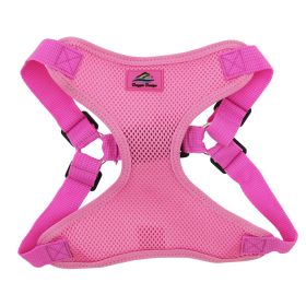 Wrap & Snap Choke-Free Dog Harness | Lightweight Adjustable No-Pull Harness (Color: Candy Pink, size: X-Small)