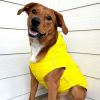 Slicker Waterproof Dog Raincoat with Striped Lining | Reflective Dog Rain Jacket