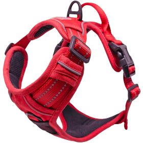 Venture Paw Pull Control Dog Harness | Outdoor No-Pull Hiking Harness (Color: Crimson, size: small)