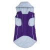 Weekender Dog Sweatshirt Hoodie | Flannel Dog Jacket with Removable Hood