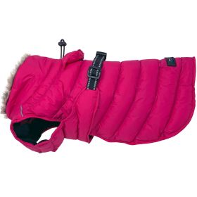 Alpine Extreme Weather Dog Puffer Coat | Waterproof Insulated Winter Dog Jacket (Color: Pink Peacock, size: medium)