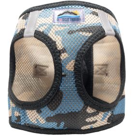 American River Choke-Free Dog Harness | Polka Dot Collection | Patented No-Pull Harness (Color: Blue Camo, size: small)