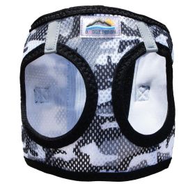 American River Choke-Free Dog Harness | Polka Dot Collection | Patented No-Pull Harness (Color: Gray Camo, size: small)