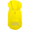Slicker Waterproof Dog Raincoat with Striped Lining | Reflective Dog Rain Jacket