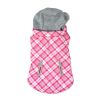 Weekender Dog Sweatshirt Hoodie | Flannel Dog Jacket with Removable Hood