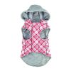 Weekender Dog Sweatshirt Hoodie | Flannel Dog Jacket with Removable Hood