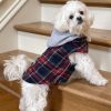 Weekender Dog Sweatshirt Hoodie | Flannel Dog Jacket with Removable Hood
