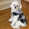 Weekender Dog Sweatshirt Hoodie | Flannel Dog Jacket with Removable Hood